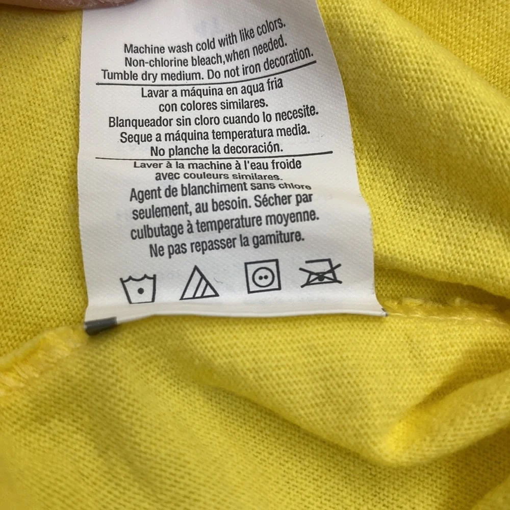 Hanes Kids Atlantic City Graphic Tee Yellow 4T Novelty Print - Picture 8 of 12